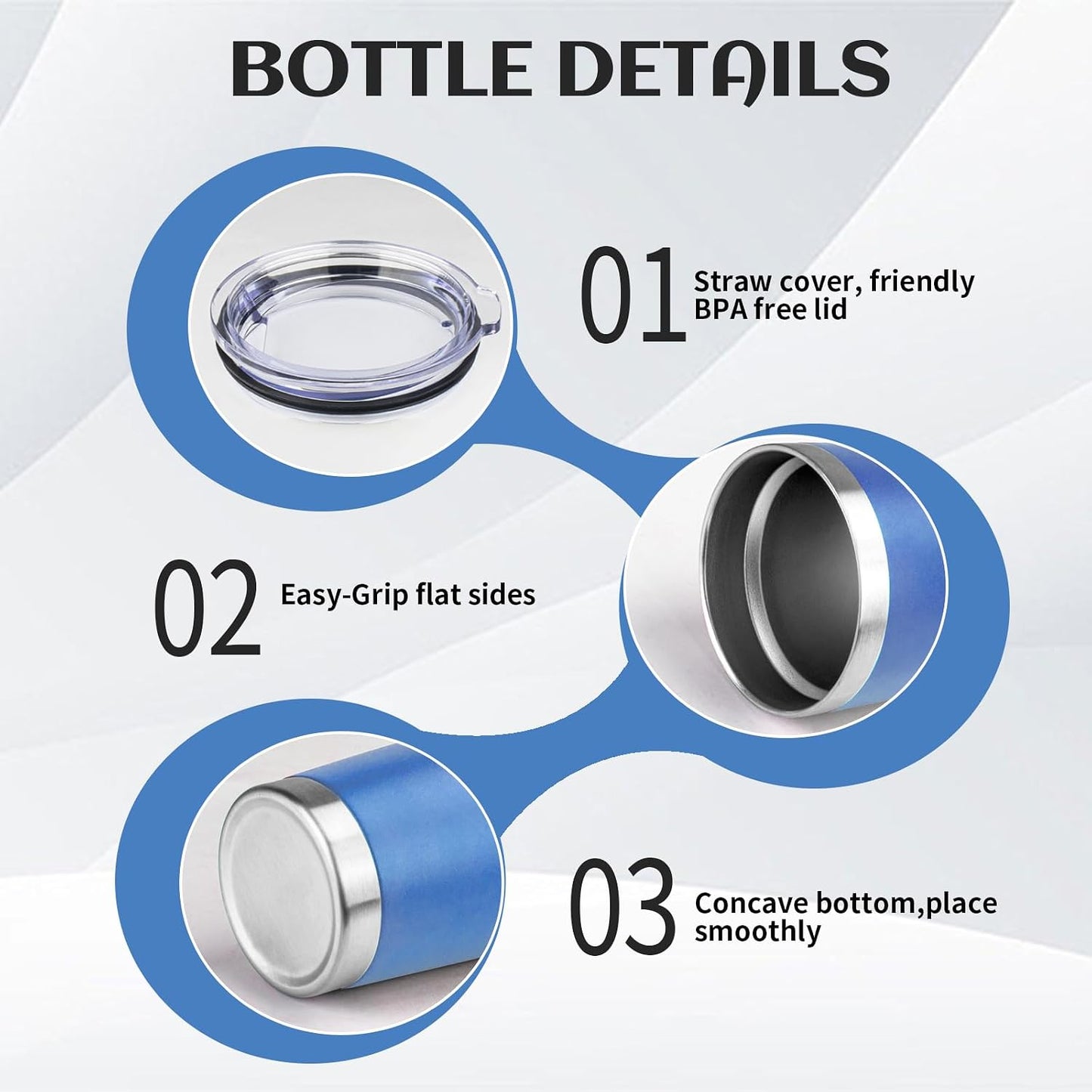 20oz Stainless Steel Travel Coffee Tumbler,Silver | Travel Coffee Mug,Spill-proof Lid,Double Wall,BPA-free Travel Cups,Insulated Cup Fits Car Cupholders