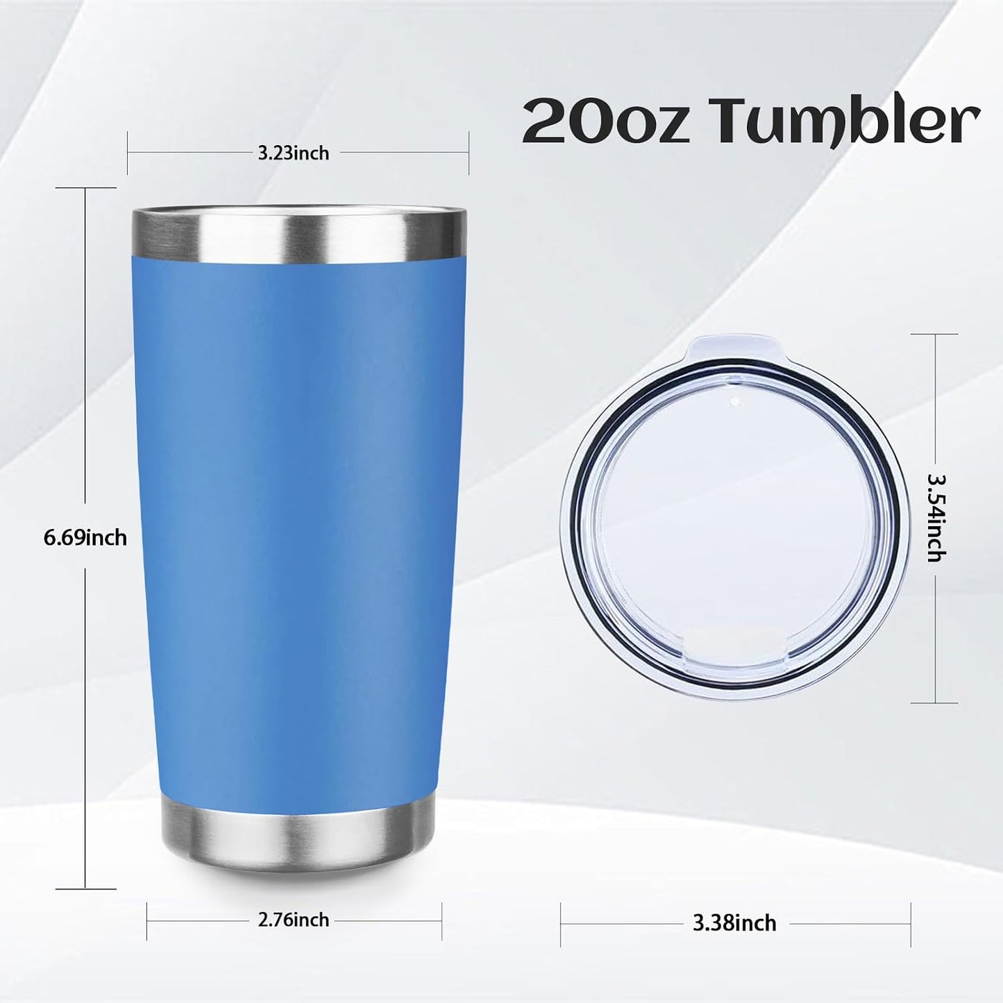 20oz Stainless Steel Travel Coffee Tumbler,Silver | Travel Coffee Mug,Spill-proof Lid,Double Wall,BPA-free Travel Cups,Insulated Cup Fits Car Cupholders
