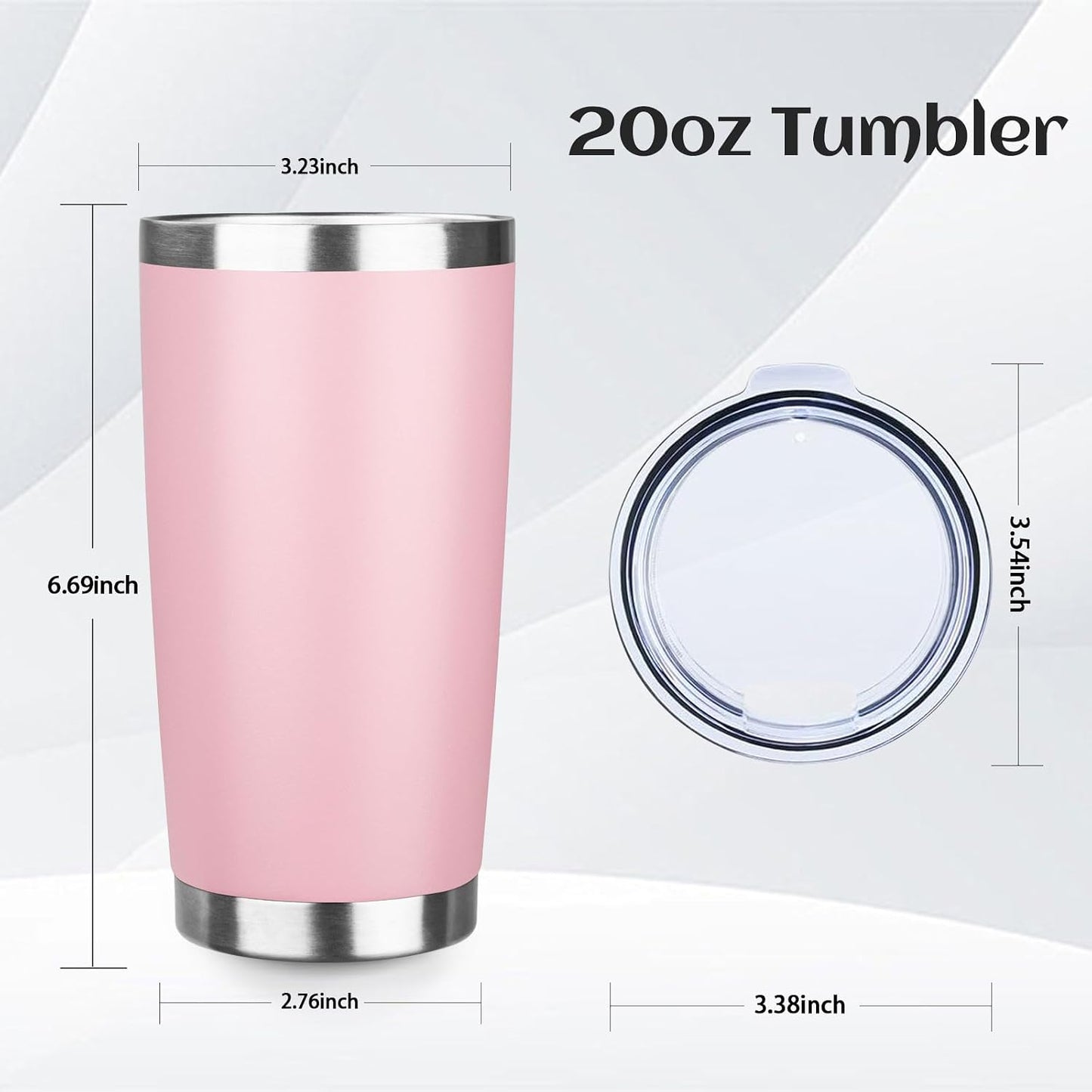20oz Stainless Steel Travel Coffee Tumbler,Silver | Travel Coffee Mug,Spill-proof Lid,Double Wall,BPA-free Travel Cups,Insulated Cup Fits Car Cupholders
