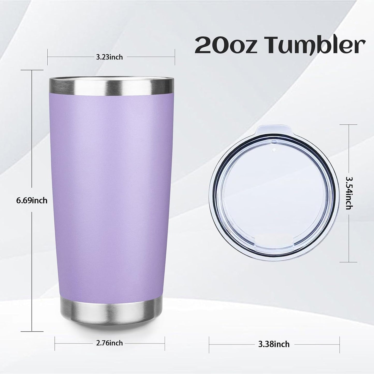 20oz Stainless Steel Travel Coffee Tumbler,Silver | Travel Coffee Mug,Spill-proof Lid,Double Wall,BPA-free Travel Cups,Insulated Cup Fits Car Cupholders