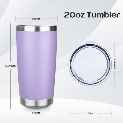 20oz Stainless Steel Travel Coffee Tumbler,Silver | Travel Coffee Mug,Spill-proof Lid,Double Wall,BPA-free Travel Cups,Insulated Cup Fits Car Cupholders