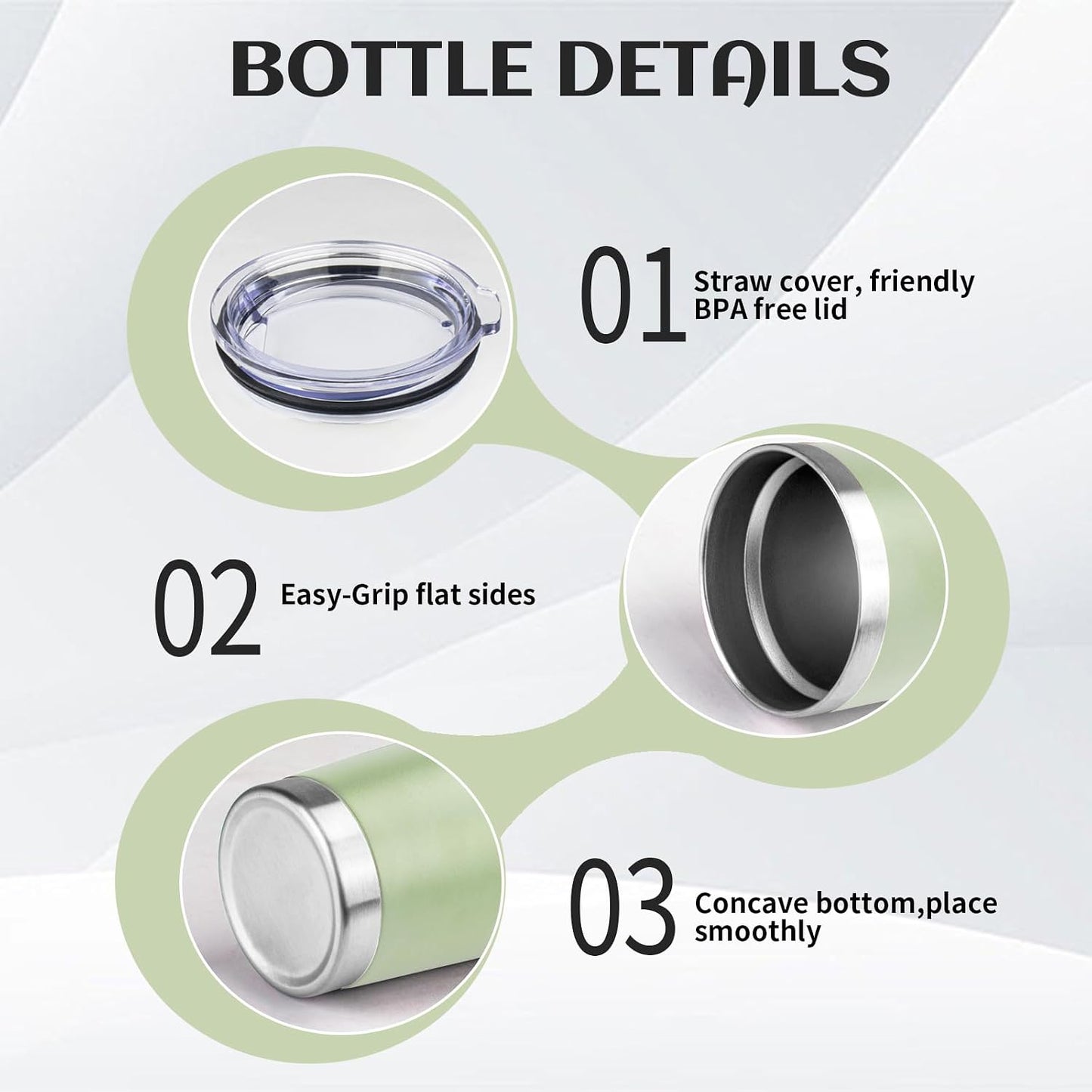 20oz Stainless Steel Travel Coffee Tumbler,Silver | Travel Coffee Mug,Spill-proof Lid,Double Wall,BPA-free Travel Cups,Insulated Cup Fits Car Cupholders
