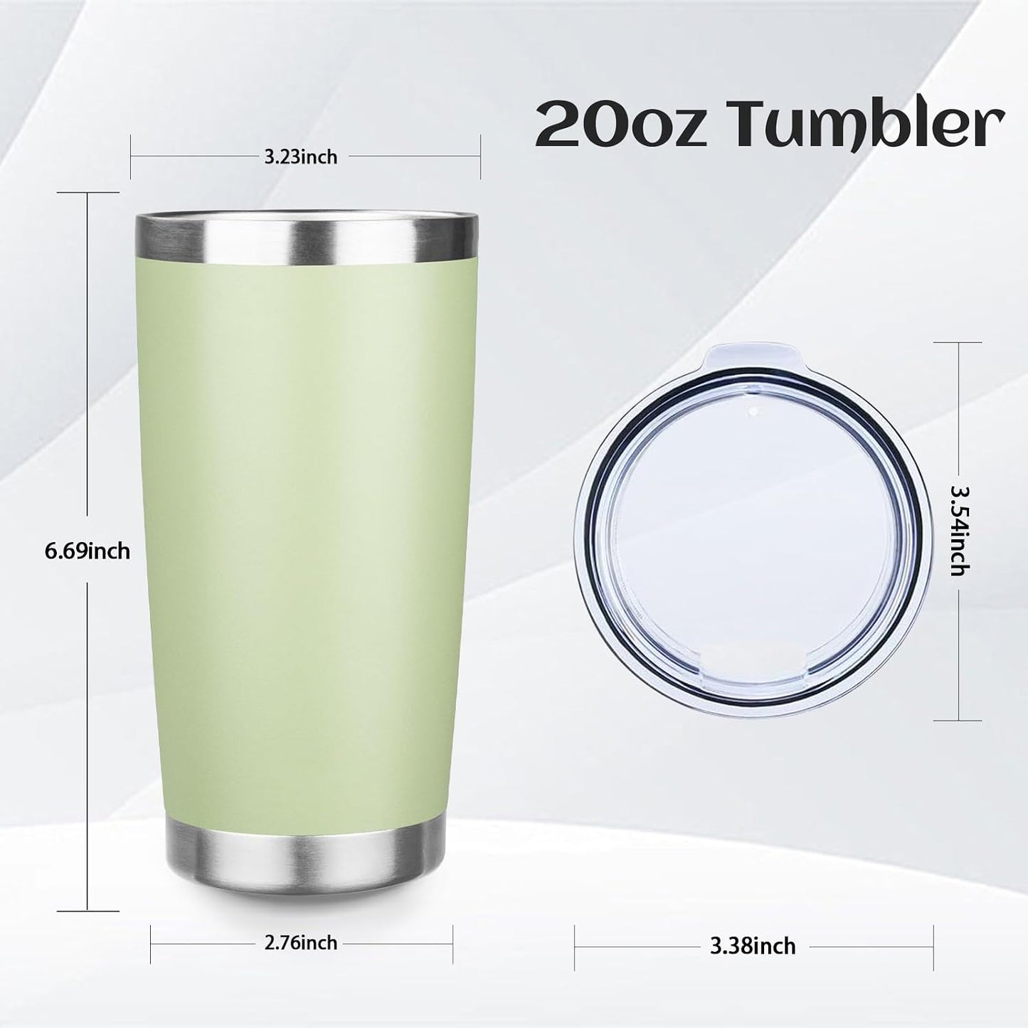 20oz Stainless Steel Travel Coffee Tumbler,Silver | Travel Coffee Mug,Spill-proof Lid,Double Wall,BPA-free Travel Cups,Insulated Cup Fits Car Cupholders