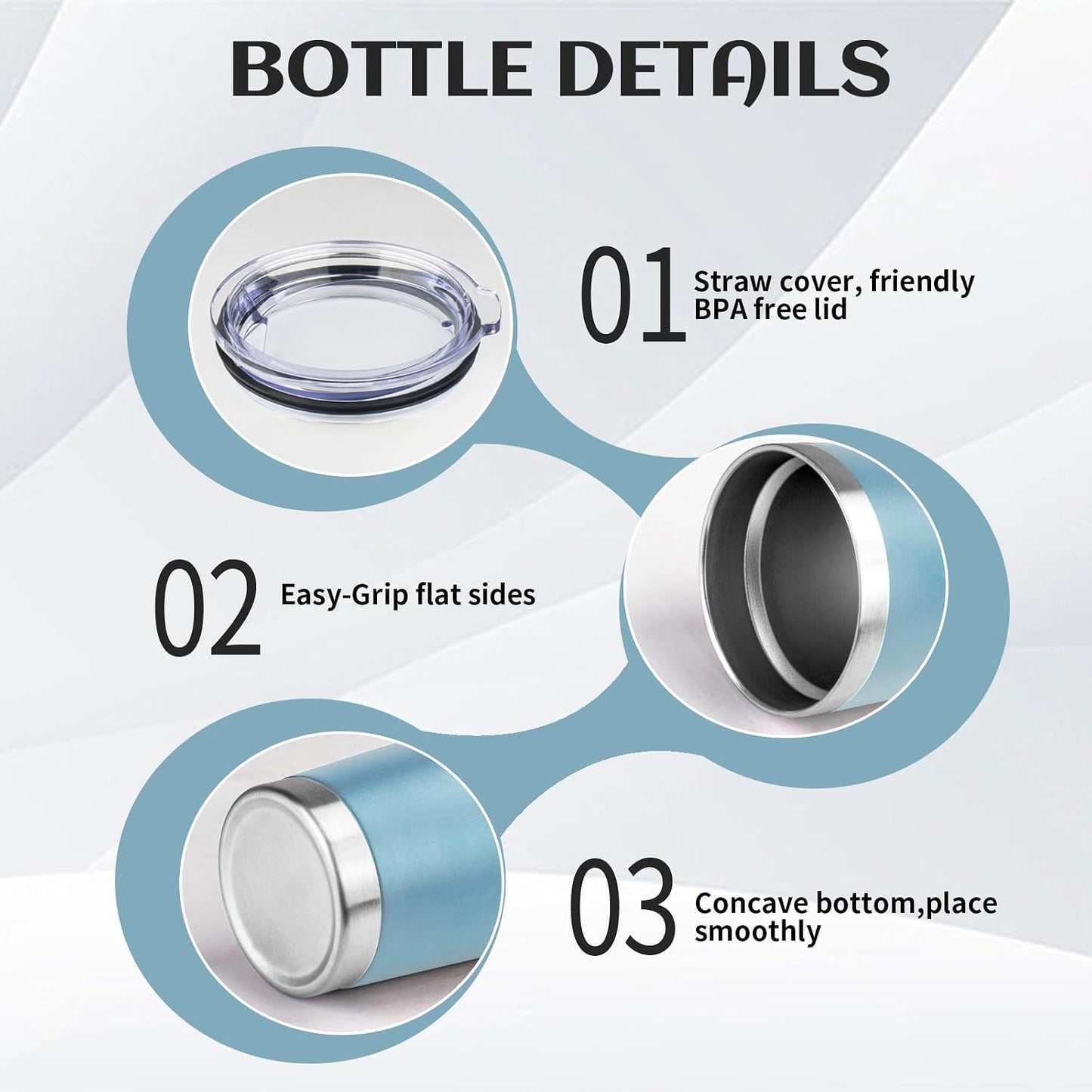20oz Stainless Steel Travel Coffee Tumbler,Silver | Travel Coffee Mug,Spill-proof Lid,Double Wall,BPA-free Travel Cups,Insulated Cup Fits Car Cupholders