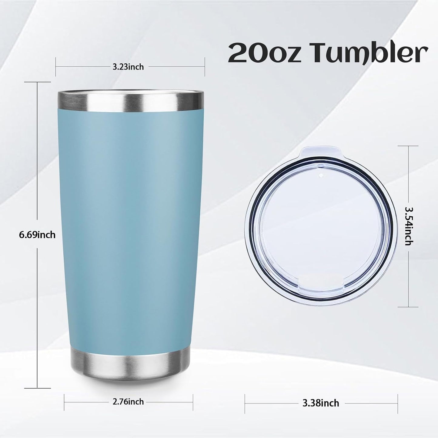 20oz Stainless Steel Travel Coffee Tumbler,Silver | Travel Coffee Mug,Spill-proof Lid,Double Wall,BPA-free Travel Cups,Insulated Cup Fits Car Cupholders