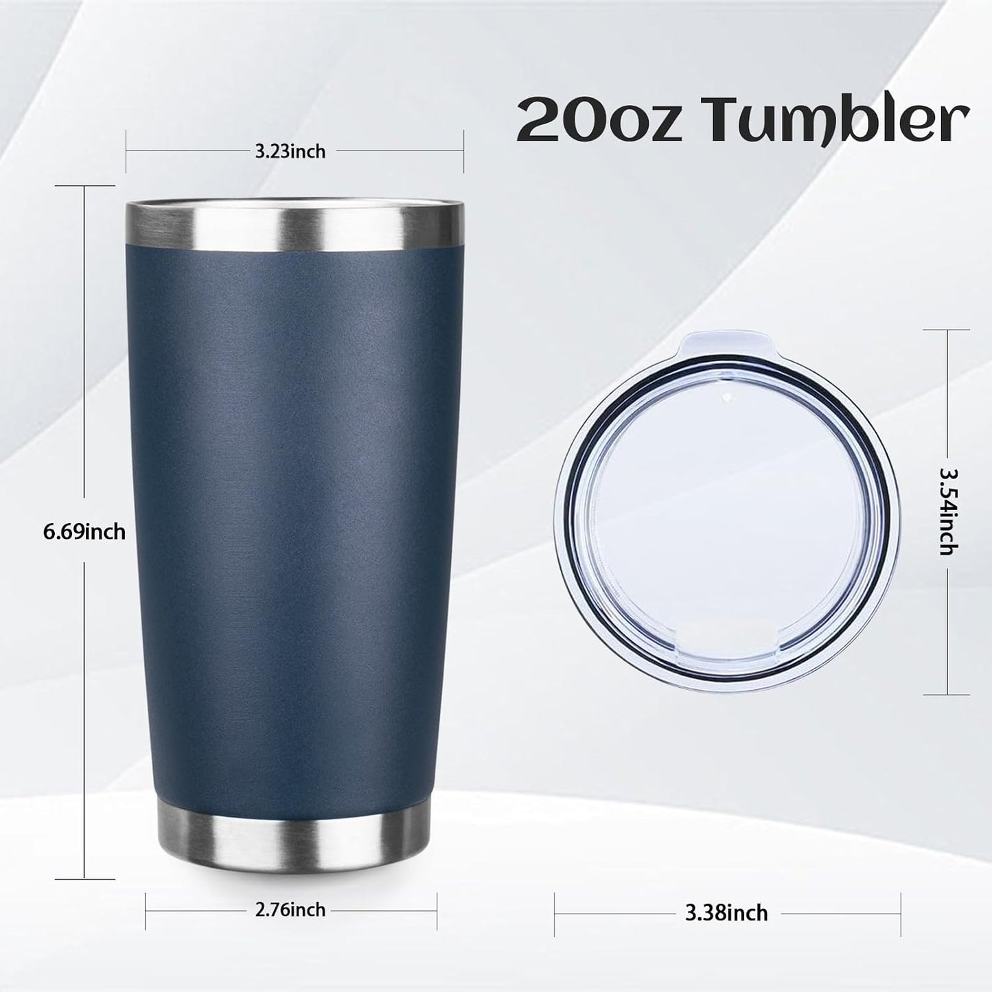 20oz Stainless Steel Travel Coffee Tumbler,Silver | Travel Coffee Mug,Spill-proof Lid,Double Wall,BPA-free Travel Cups,Insulated Cup Fits Car Cupholders