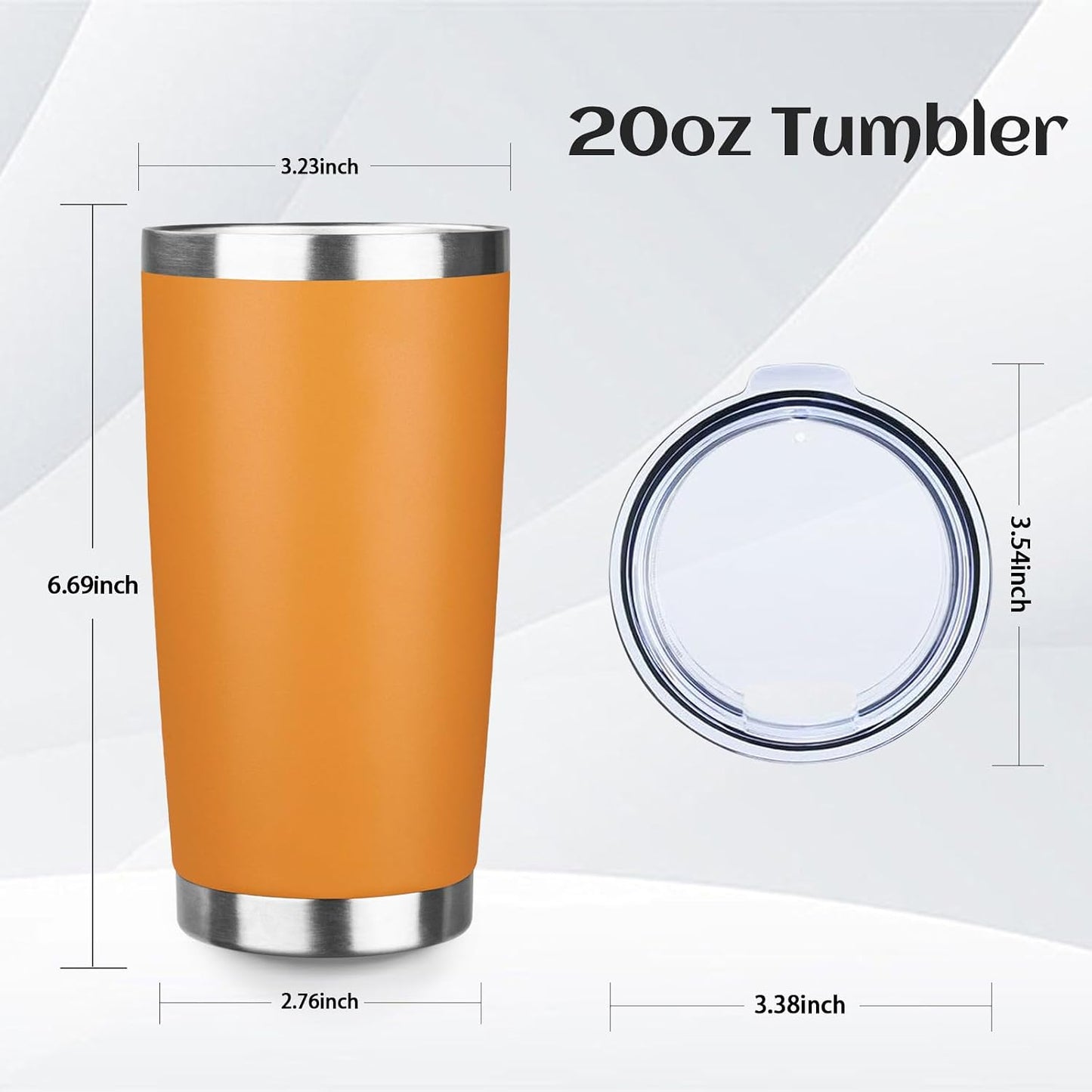 20oz Stainless Steel Travel Coffee Tumbler,Silver | Travel Coffee Mug,Spill-proof Lid,Double Wall,BPA-free Travel Cups,Insulated Cup Fits Car Cupholders