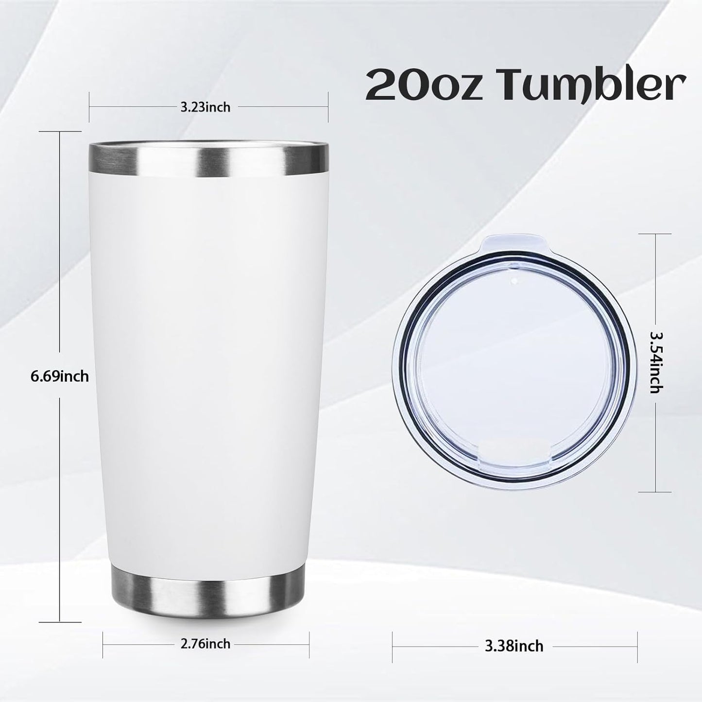 20oz Stainless Steel Travel Coffee Tumbler,Silver | Travel Coffee Mug,Spill-proof Lid,Double Wall,BPA-free Travel Cups,Insulated Cup Fits Car Cupholders