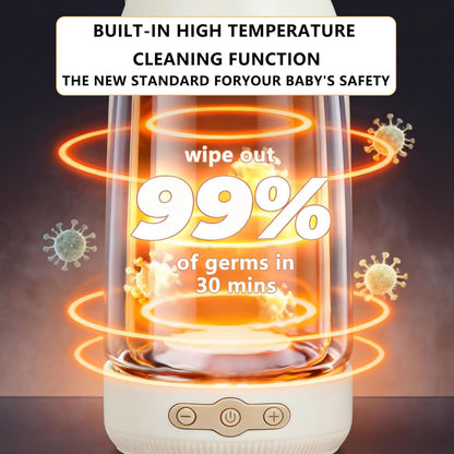 Portable Bottle Warmer for Travel, Fast Heating Milk Warmer On The Go,Temp Control 95°F -131°F,17 OZ Water Warmer for Breast Milk,Long-Lasting Keep Warm Function