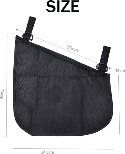 2 Pack Side Sling Cargo Stroller Net, Universal Stroller Organizer Bag,Pink