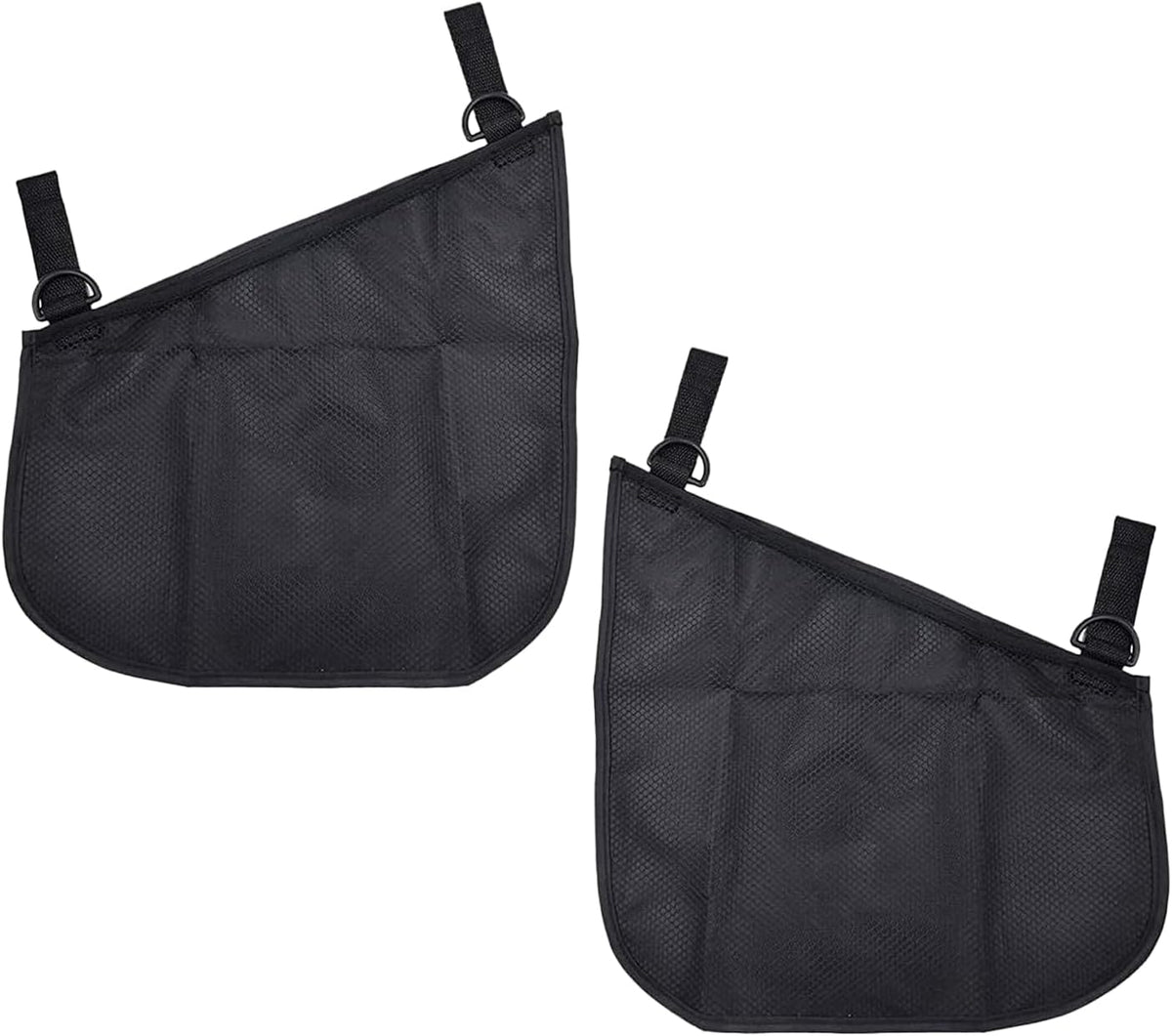 2 Pack Side Sling Cargo Stroller Net, Universal Stroller Organizer Bag,Pink