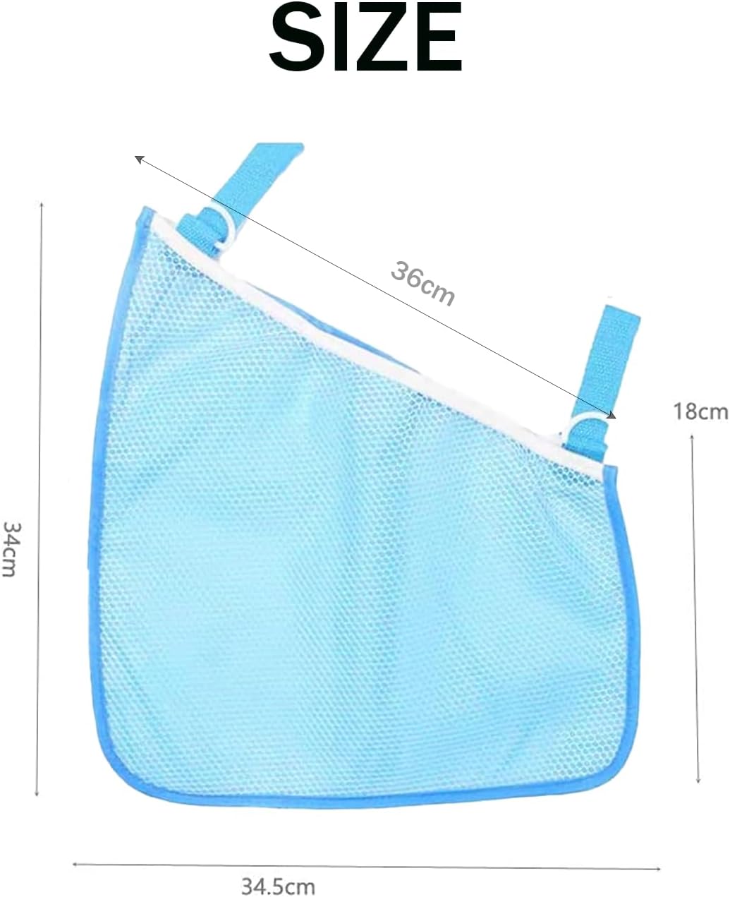 2 Pack Side Sling Cargo Stroller Net, Universal Stroller Organizer Bag,Pink