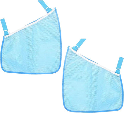 2 Pack Side Sling Cargo Stroller Net, Universal Stroller Organizer Bag,Pink