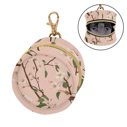 Pretty Flowers and Branches Baby Pacifier Holder Case, Dustproof Portable Storage Box for Diaper Bag Purse, Pacifier Storage Container for Boys & Girls