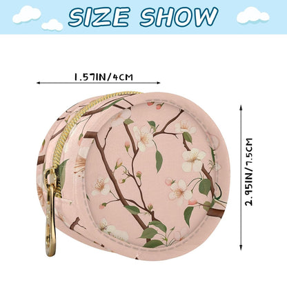 Pretty Flowers and Branches Baby Pacifier Holder Case, Dustproof Portable Storage Box for Diaper Bag Purse, Pacifier Storage Container for Boys & Girls