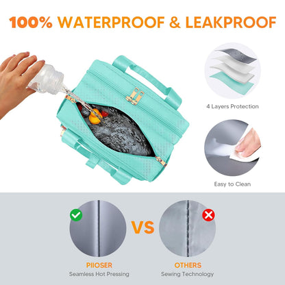 Breastmilk Cooler Travel Bag with Ice Pack, Compatible with Wearable Breast Pumps & Accessories - Portable Hands Free Breast Pump Carrying Case for Nursing & Working Moms, Black
