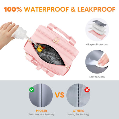 Breastmilk Cooler Travel Bag with Ice Pack, Compatible with Wearable Breast Pumps & Accessories - Portable Hands Free Breast Pump Carrying Case for Nursing & Working Moms, Black