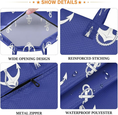 Ship Ropes Waterproof Travel Laundry Bag Reusable 2 Count