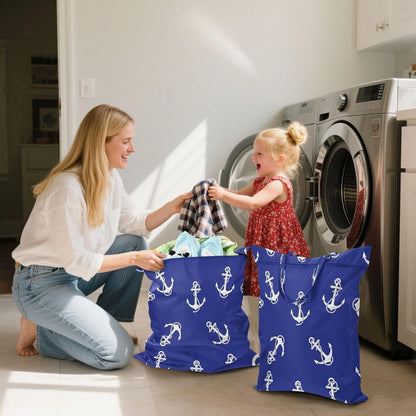 Ship Ropes Waterproof Travel Laundry Bag Reusable 2 Count