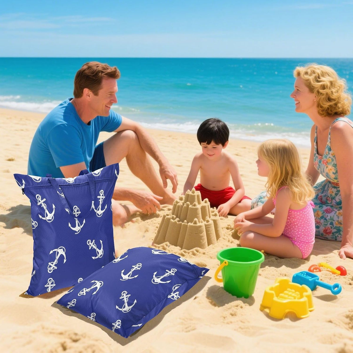 Ship Ropes Waterproof Travel Laundry Bag Reusable 2 Count