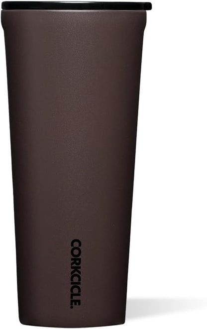 Classic Insulated Tumbler - Stainless Steel Tumbler with Lid, Triple Insulated for Hot & Cold Drinks, Shatterproof Lid, Cupholder Friendly, BPA-Free - 24oz - Cacao