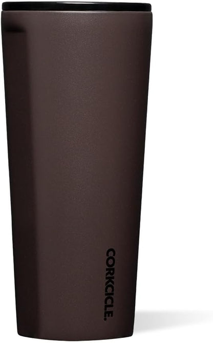 Classic Insulated Tumbler - Stainless Steel Tumbler with Lid, Triple Insulated for Hot & Cold Drinks, Shatterproof Lid, Cupholder Friendly, BPA-Free - 24oz - Cacao