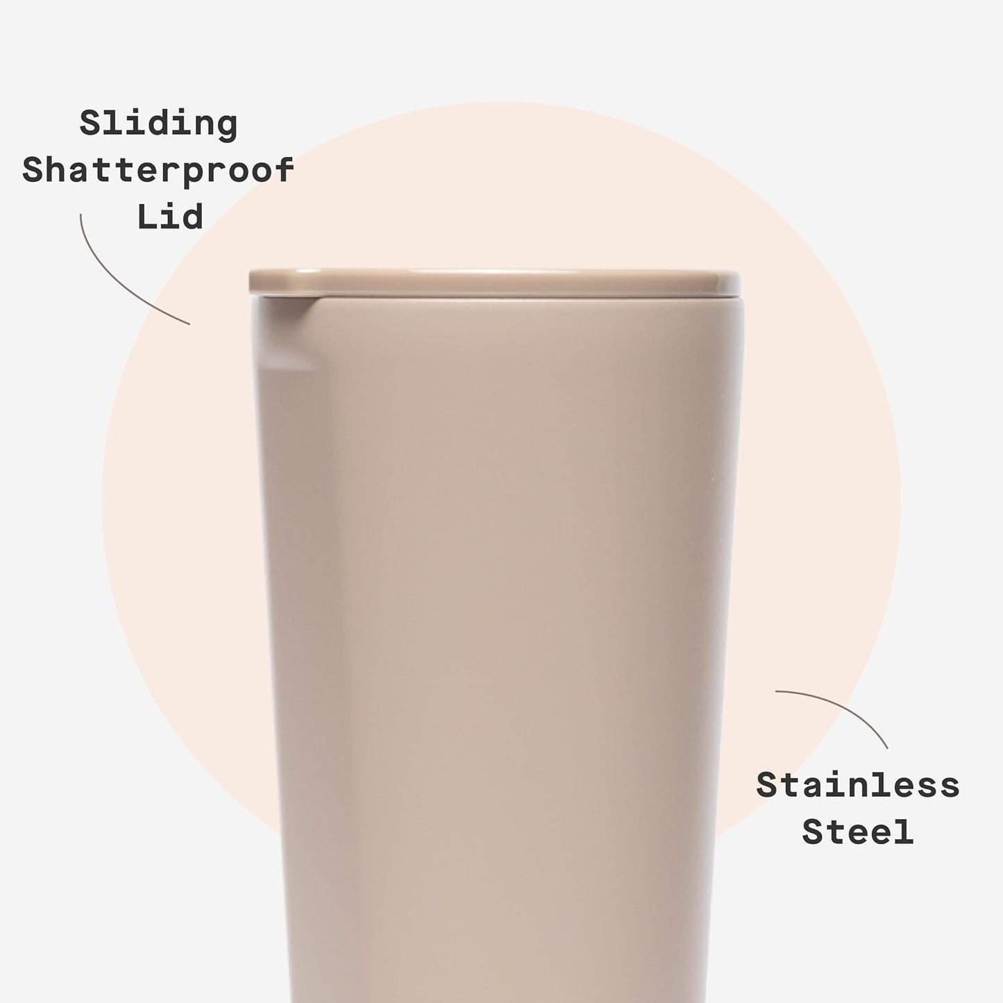 Classic Insulated Tumbler - Stainless Steel Tumbler with Lid, Triple Insulated for Hot & Cold Drinks, Shatterproof Lid, Cupholder Friendly, BPA-Free - 24oz - Cacao