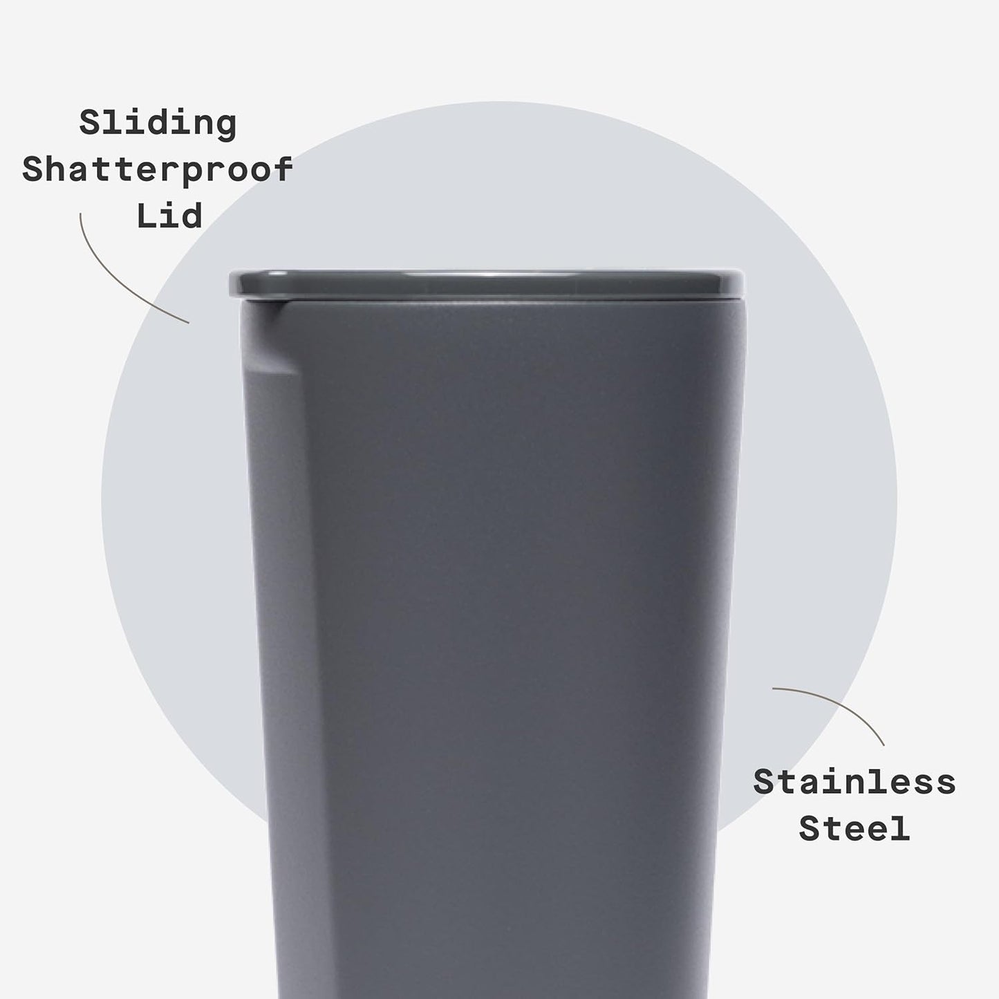 Classic Insulated Tumbler - Stainless Steel Tumbler with Lid, Triple Insulated for Hot & Cold Drinks, Shatterproof Lid, Cupholder Friendly, BPA-Free - 24oz - Cacao