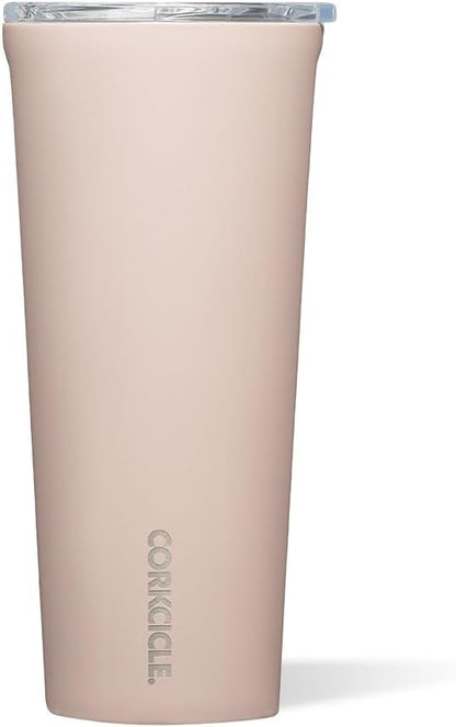Classic Insulated Tumbler - Stainless Steel Tumbler with Lid, Triple Insulated for Hot & Cold Drinks, Shatterproof Lid, Cupholder Friendly, BPA-Free - 24oz - Cacao