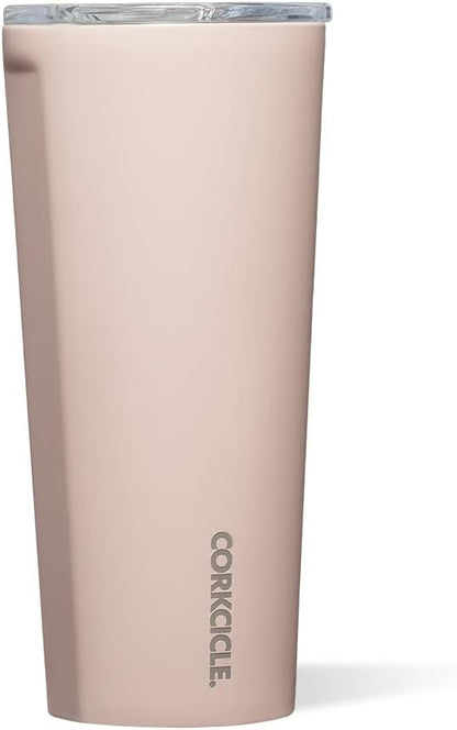 Classic Insulated Tumbler - Stainless Steel Tumbler with Lid, Triple Insulated for Hot & Cold Drinks, Shatterproof Lid, Cupholder Friendly, BPA-Free - 24oz - Cacao