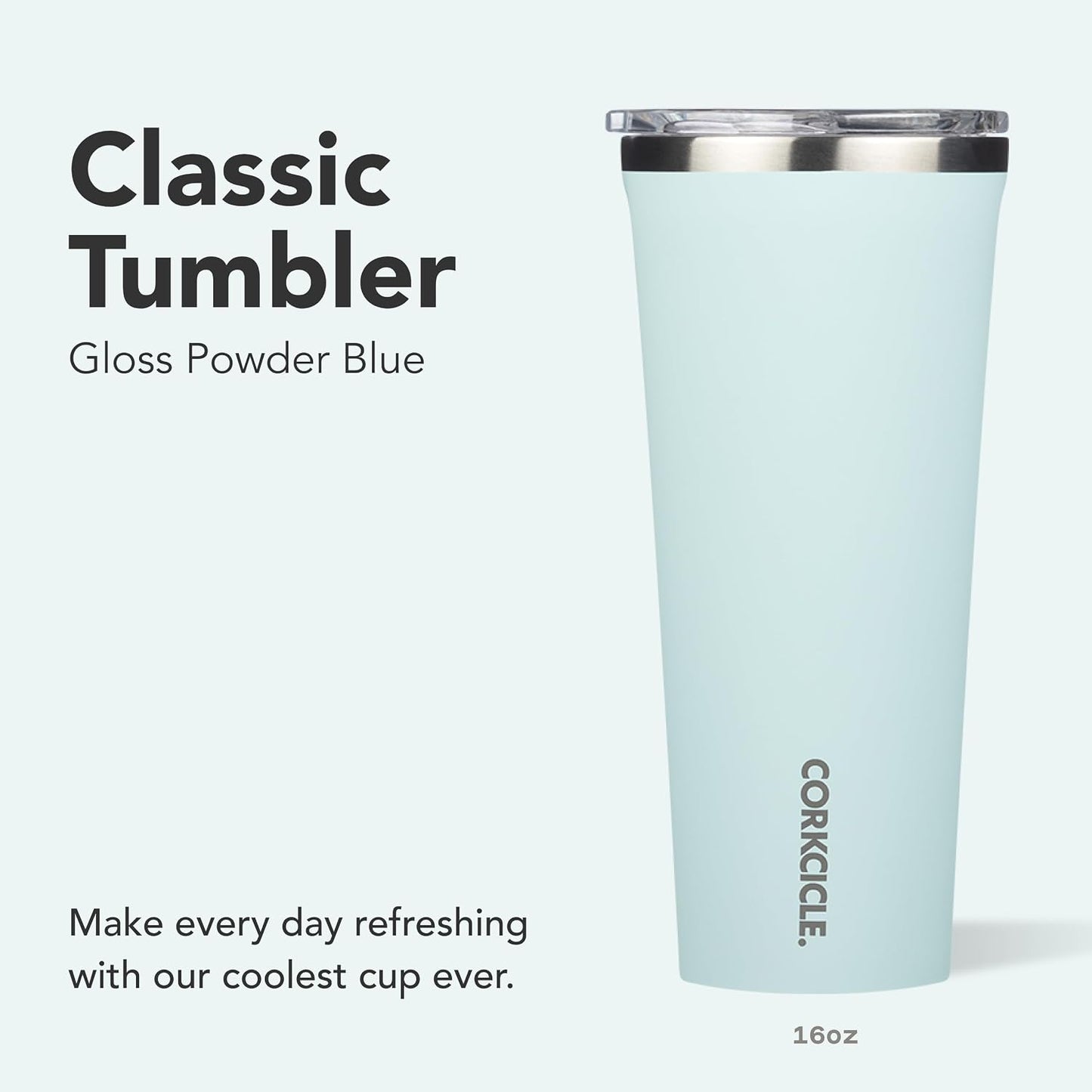 Classic Insulated Tumbler - Stainless Steel Tumbler with Lid, Triple Insulated for Hot & Cold Drinks, Shatterproof Lid, Cupholder Friendly, BPA-Free - 24oz - Cacao