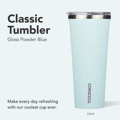 Classic Insulated Tumbler - Stainless Steel Tumbler with Lid, Triple Insulated for Hot & Cold Drinks, Shatterproof Lid, Cupholder Friendly, BPA-Free - 24oz - Cacao