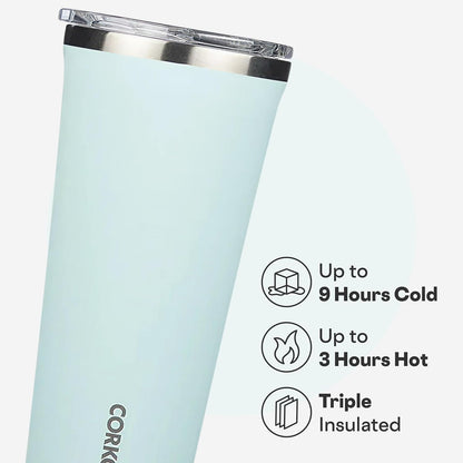 Classic Insulated Tumbler - Stainless Steel Tumbler with Lid, Triple Insulated for Hot & Cold Drinks, Shatterproof Lid, Cupholder Friendly, BPA-Free - 24oz - Cacao