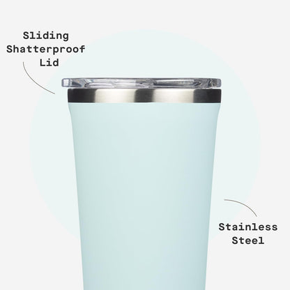 Classic Insulated Tumbler - Stainless Steel Tumbler with Lid, Triple Insulated for Hot & Cold Drinks, Shatterproof Lid, Cupholder Friendly, BPA-Free - 24oz - Cacao