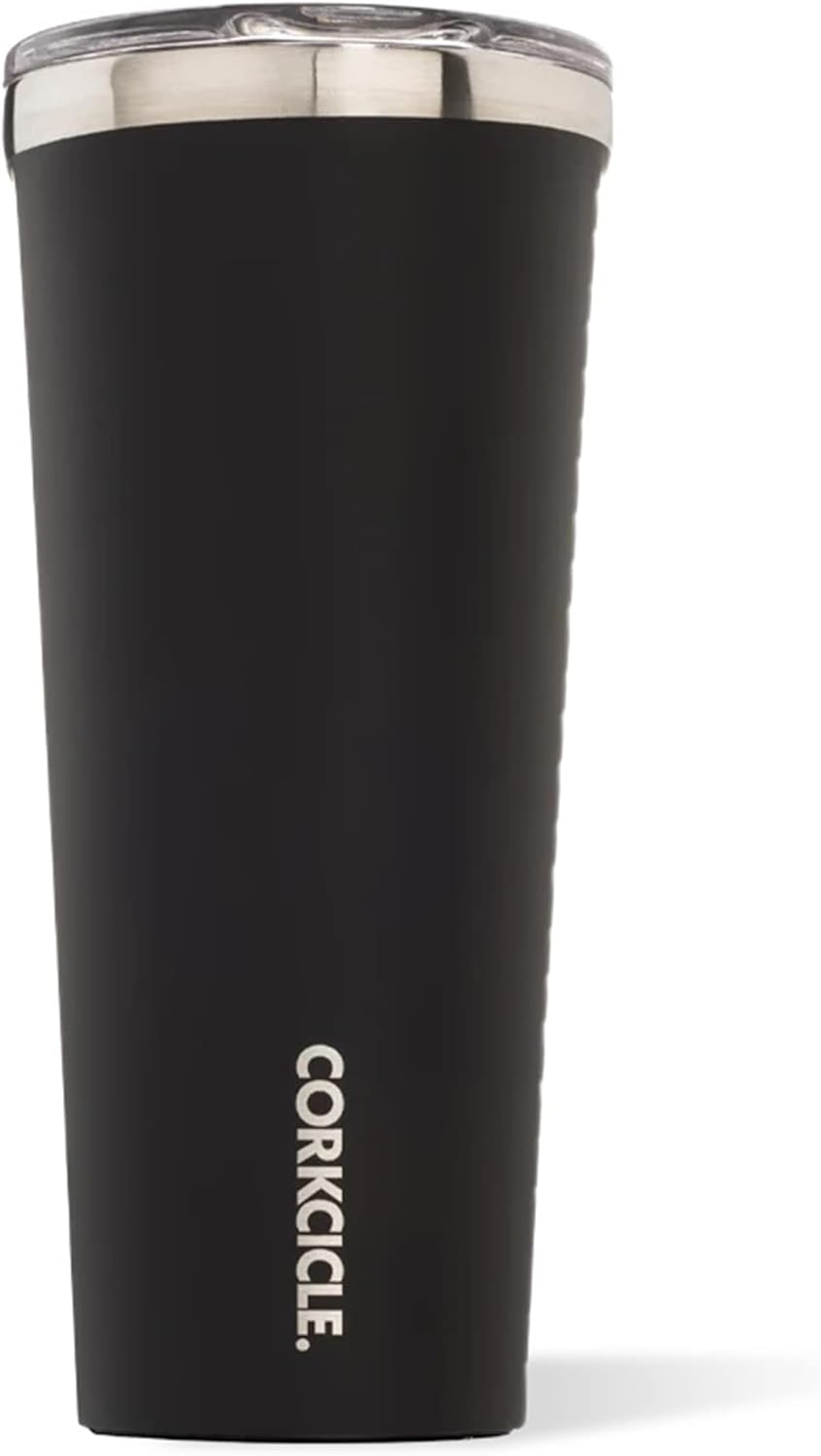 Classic Insulated Tumbler - Stainless Steel Tumbler with Lid, Triple Insulated for Hot & Cold Drinks, Shatterproof Lid, Cupholder Friendly, BPA-Free - 24oz - Cacao