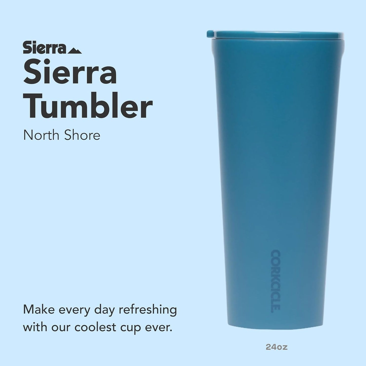 Classic Insulated Tumbler - Stainless Steel Tumbler with Lid, Triple Insulated for Hot & Cold Drinks, Shatterproof Lid, Cupholder Friendly, BPA-Free - 24oz - Cacao