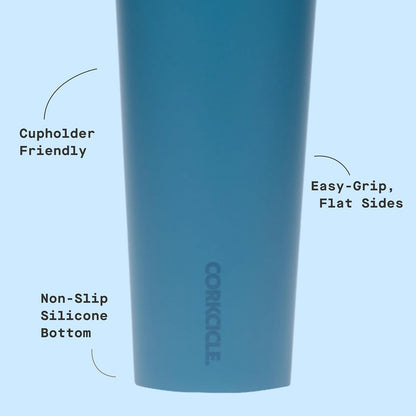 Classic Insulated Tumbler - Stainless Steel Tumbler with Lid, Triple Insulated for Hot & Cold Drinks, Shatterproof Lid, Cupholder Friendly, BPA-Free - 24oz - Cacao