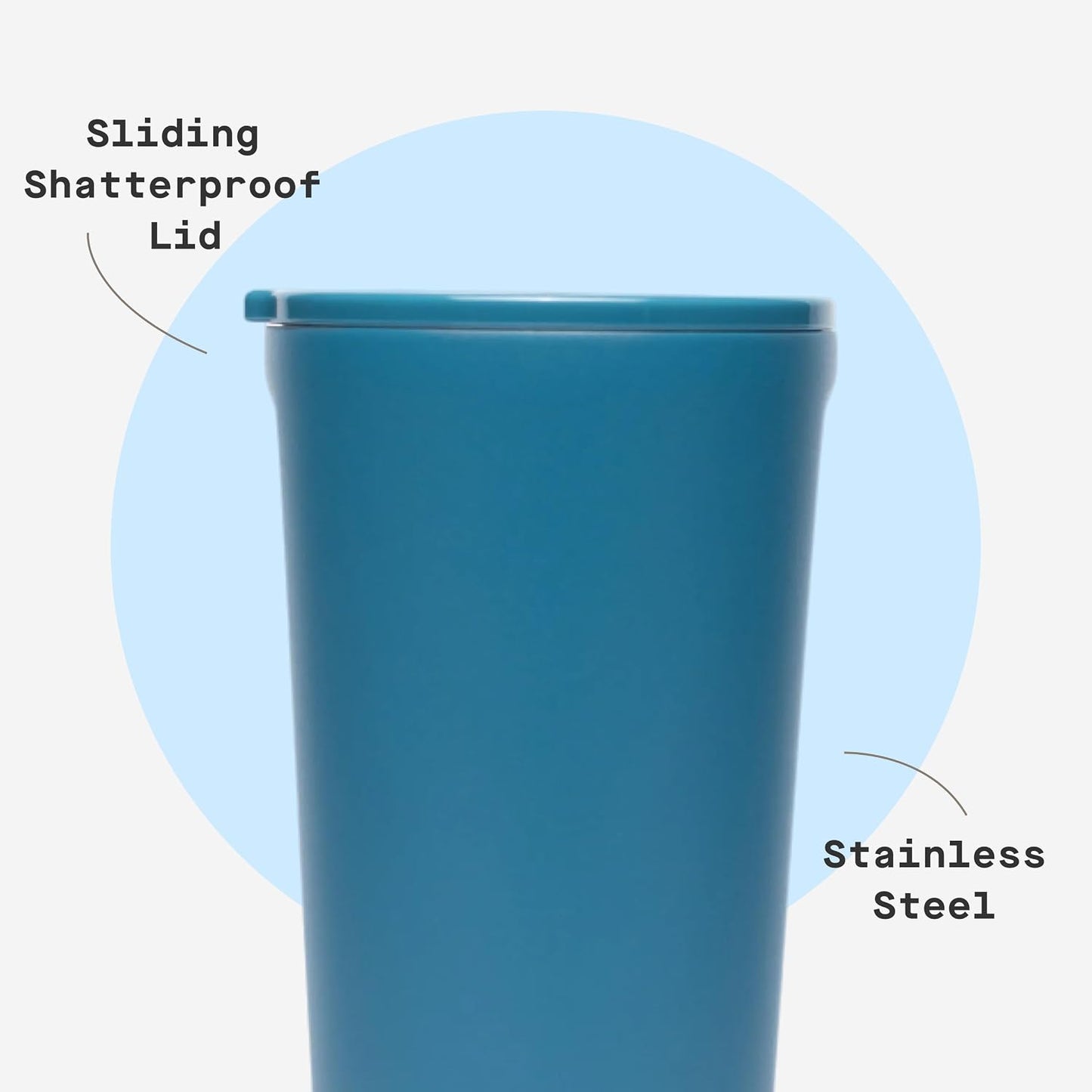 Classic Insulated Tumbler - Stainless Steel Tumbler with Lid, Triple Insulated for Hot & Cold Drinks, Shatterproof Lid, Cupholder Friendly, BPA-Free - 24oz - Cacao