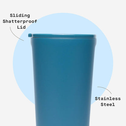 Classic Insulated Tumbler - Stainless Steel Tumbler with Lid, Triple Insulated for Hot & Cold Drinks, Shatterproof Lid, Cupholder Friendly, BPA-Free - 24oz - Cacao