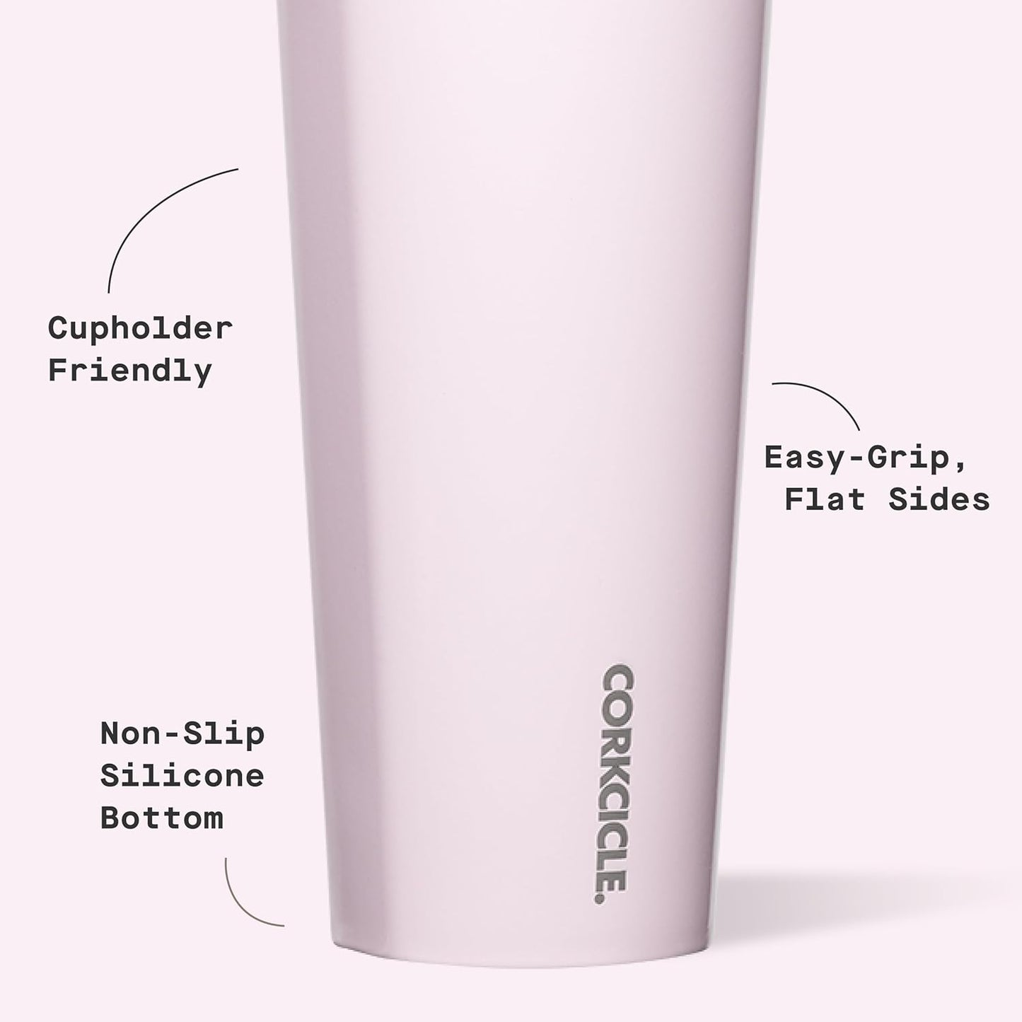 Classic Insulated Tumbler - Stainless Steel Tumbler with Lid, Triple Insulated for Hot & Cold Drinks, Shatterproof Lid, Cupholder Friendly, BPA-Free - 24oz - Cacao