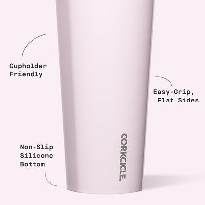 Classic Insulated Tumbler - Stainless Steel Tumbler with Lid, Triple Insulated for Hot & Cold Drinks, Shatterproof Lid, Cupholder Friendly, BPA-Free - 24oz - Cacao
