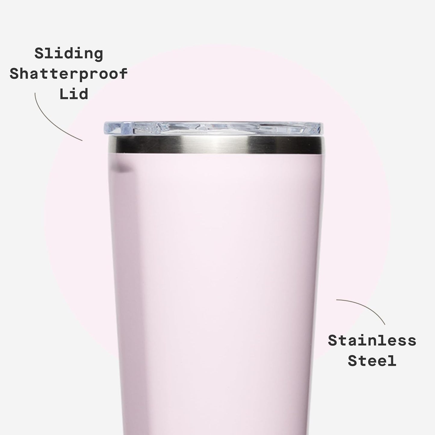 Classic Insulated Tumbler - Stainless Steel Tumbler with Lid, Triple Insulated for Hot & Cold Drinks, Shatterproof Lid, Cupholder Friendly, BPA-Free - 24oz - Cacao
