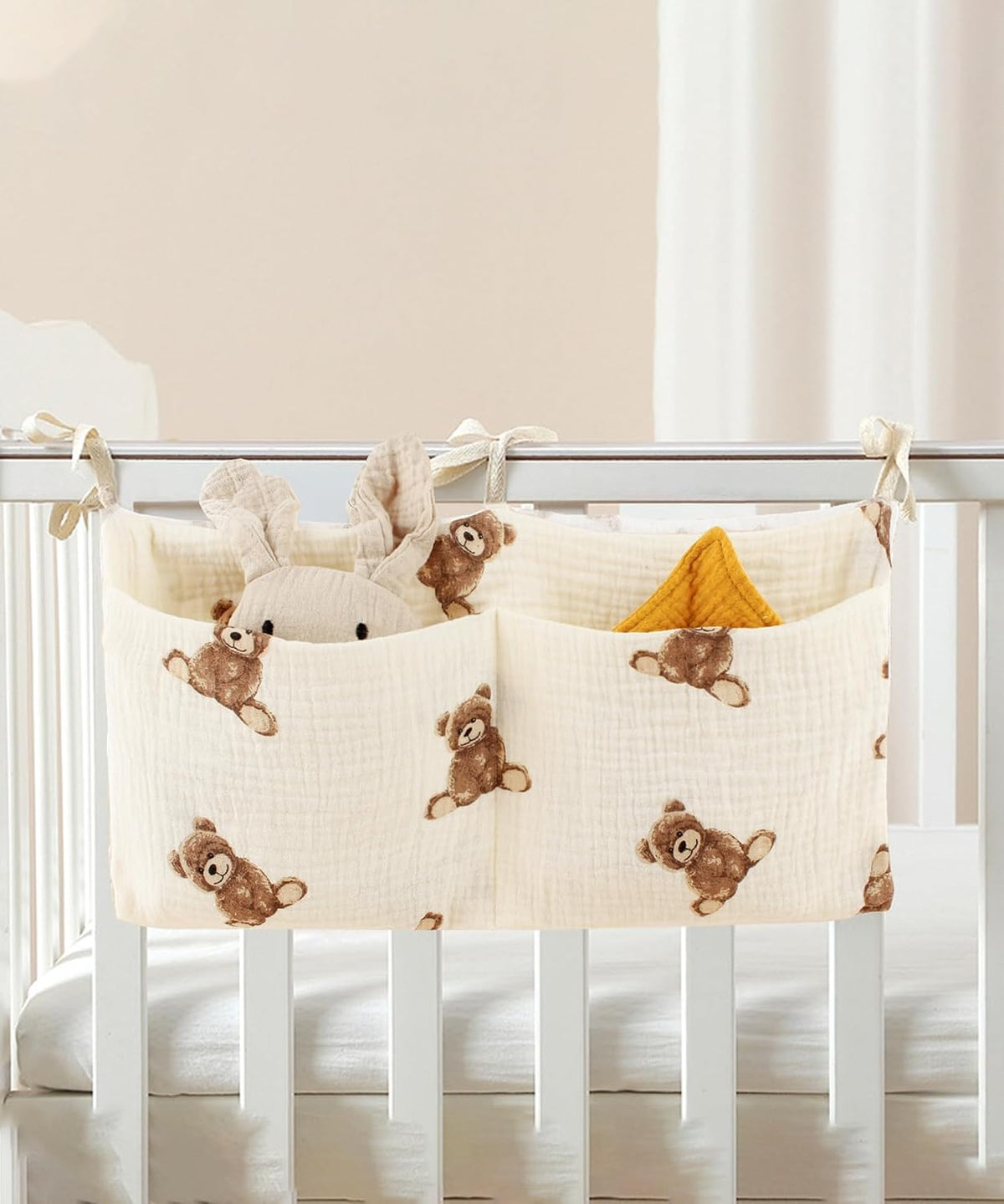 Baby Bedside Hanging Bags Storage Organizer Milk Bottle Toy Crib Baby Nappy-Bag Bed-Bunk Organizing Bag