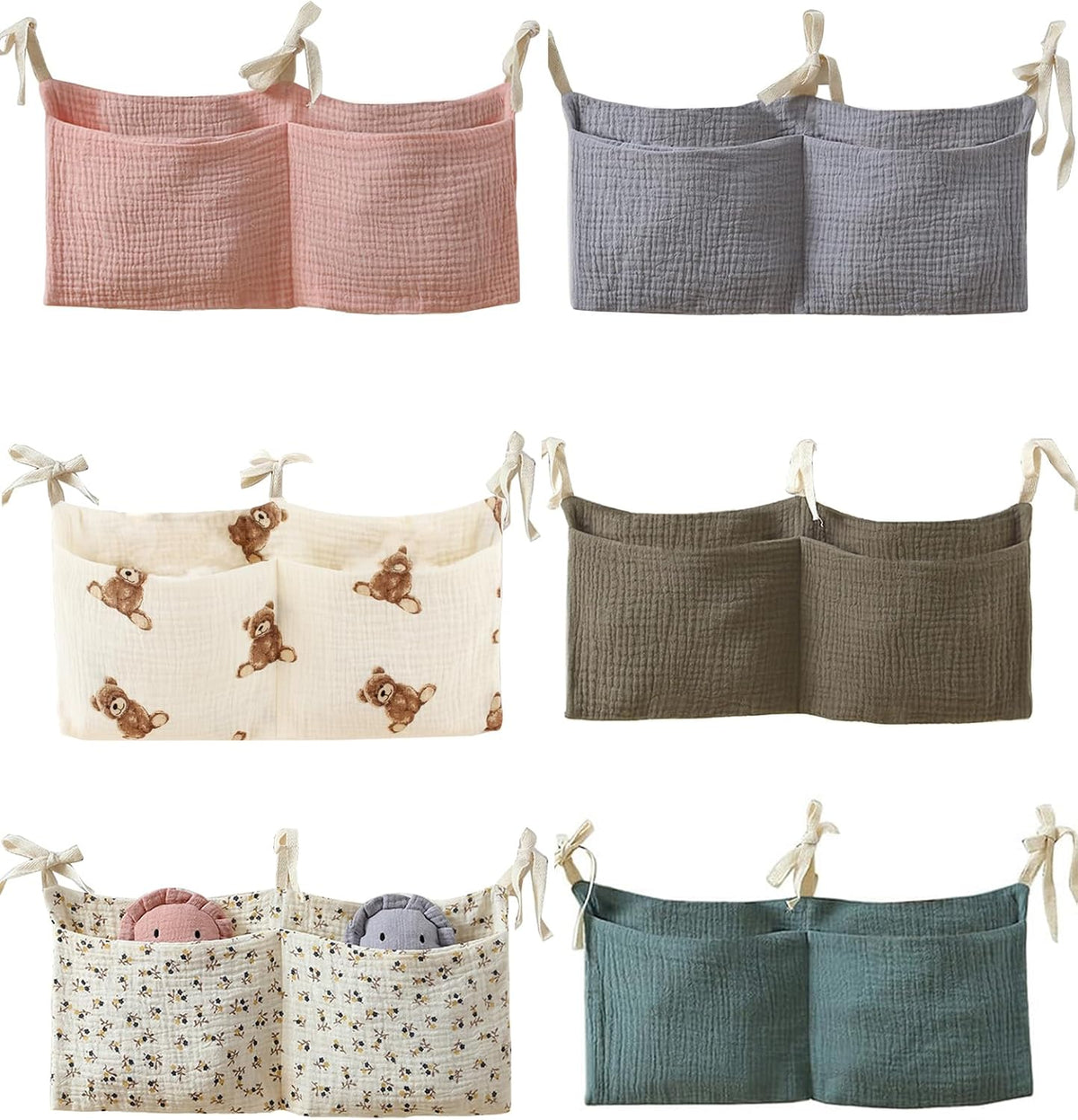 Baby Bedside Hanging Bags Storage Organizer Milk Bottle Toy Crib Baby Nappy-Bag Bed-Bunk Organizing Bag