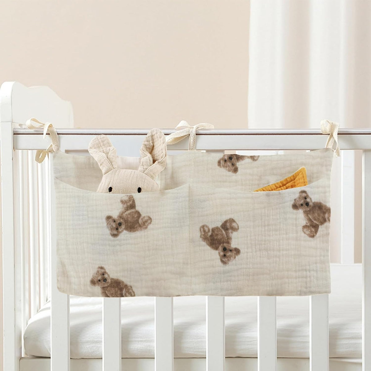 Baby Bedside Hanging Bags Storage Organizer Milk Bottle Toy Crib Baby Nappy-Bag Bed-Bunk Organizing Bag