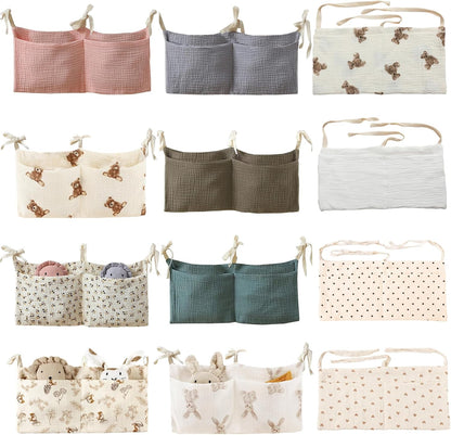 Baby Bedside Hanging Bags Storage Organizer Milk Bottle Toy Crib Baby Nappy-Bag Bed-Bunk Organizing Bag