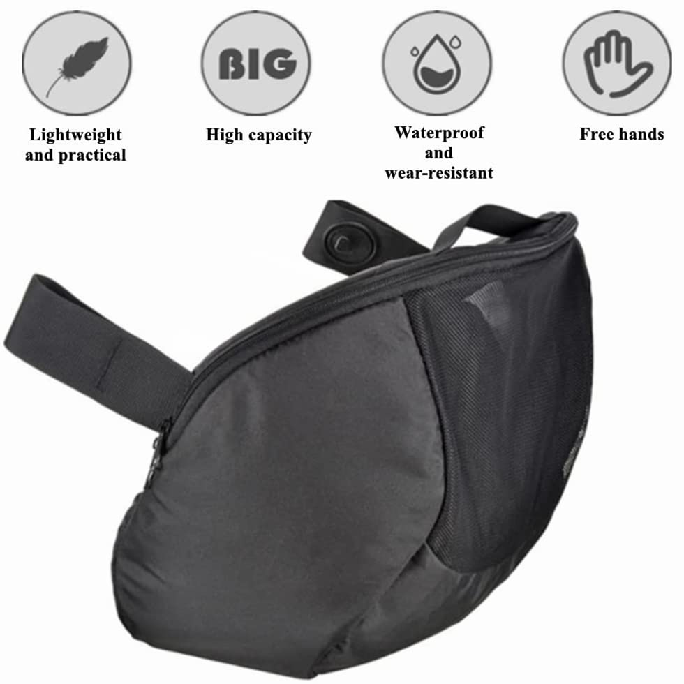 Infant Stroller Clip-On Storage Bag compatible with Doona, Pram Buggy Organizer Bag with Non-Slip Zipper Snap-On Stroller Bag & Large Storage Space, Baby Stroller Pushchair Accessory fit Doona