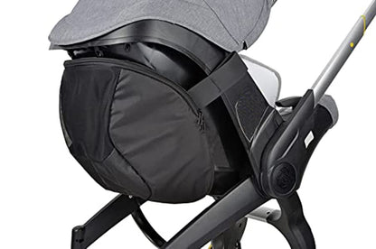 Infant Stroller Clip-On Storage Bag compatible with Doona, Pram Buggy Organizer Bag with Non-Slip Zipper Snap-On Stroller Bag & Large Storage Space, Baby Stroller Pushchair Accessory fit Doona