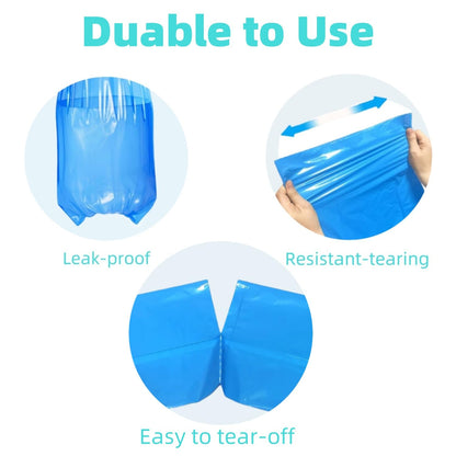 Diaper Pail Refills Bags with 30 Bags Compatible with Genie Easy Roll Signature and Platinum Diaper Pails, 7-Layer Odor-Barrier Technology-6 Packs