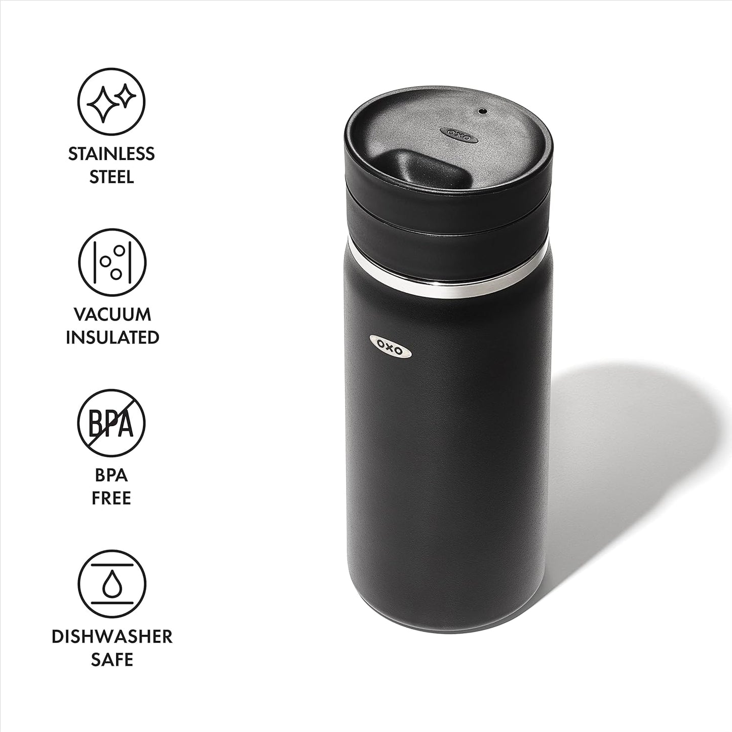 Good Grips 16oz Travel Coffee Mug With Leakproof SimplyClean™ Lid - Onyx